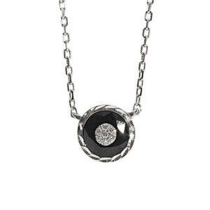 KORLOFF Je Play K18WGオニキスネックレス WNCKF SP012