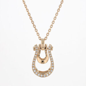 LA SOMA Horseshoe K18PGダイヤネックレス LDDPC 1953