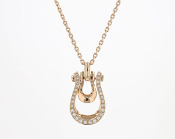 LA SOMA Horseshoe K18PGダイヤネックレス LDDPC 1953