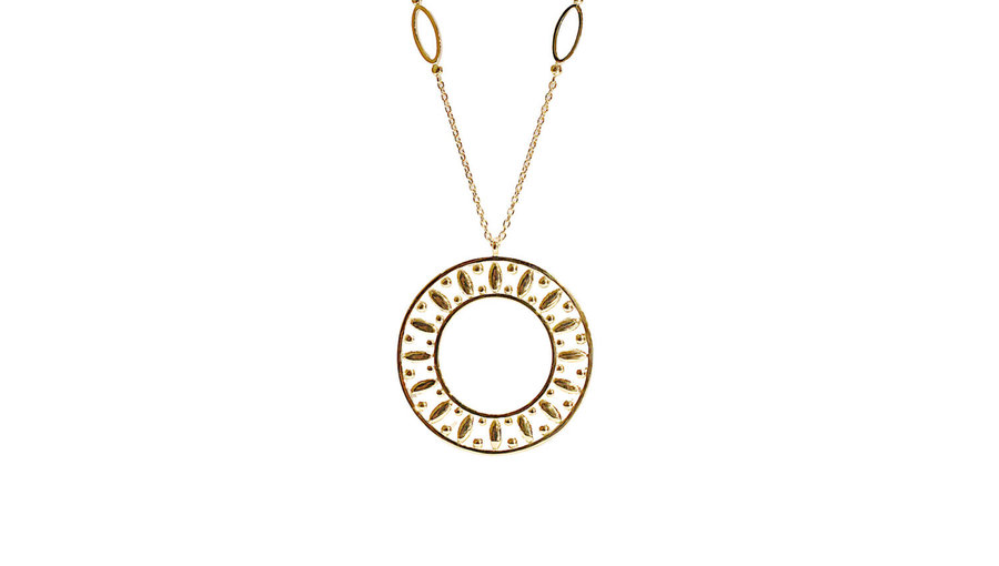 LA SOMA Marguerite K18YGロングネックレス GPC2013