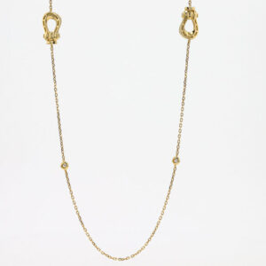 LA SOMA Horseshoe K18YG ダイヤロングネックレス GDDNC1915