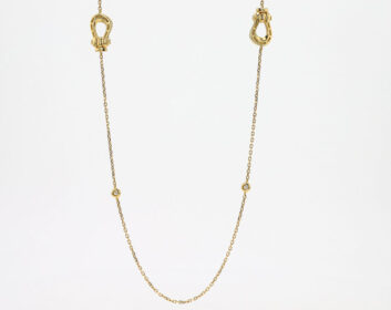 LA SOMA Horseshoe K18YG ダイヤロングネックレス GDDNC1915