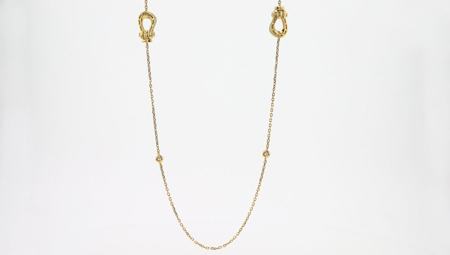 LA SOMA Horseshoe K18YG ダイヤロングネックレス GDDNC1915