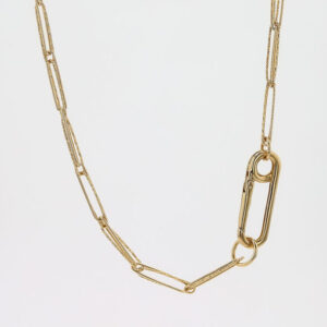 LA SOMA Loop K18YGロングネックレス クリップ GNLSM30060