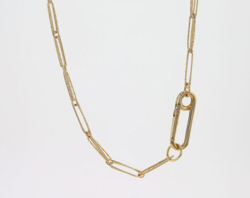 LA SOMA Loop K18YGロングネックレス クリップ GNLSM30060