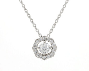 NADIA Polestar117 PTダイヤネックレス 取り巻きQCNDX3006
