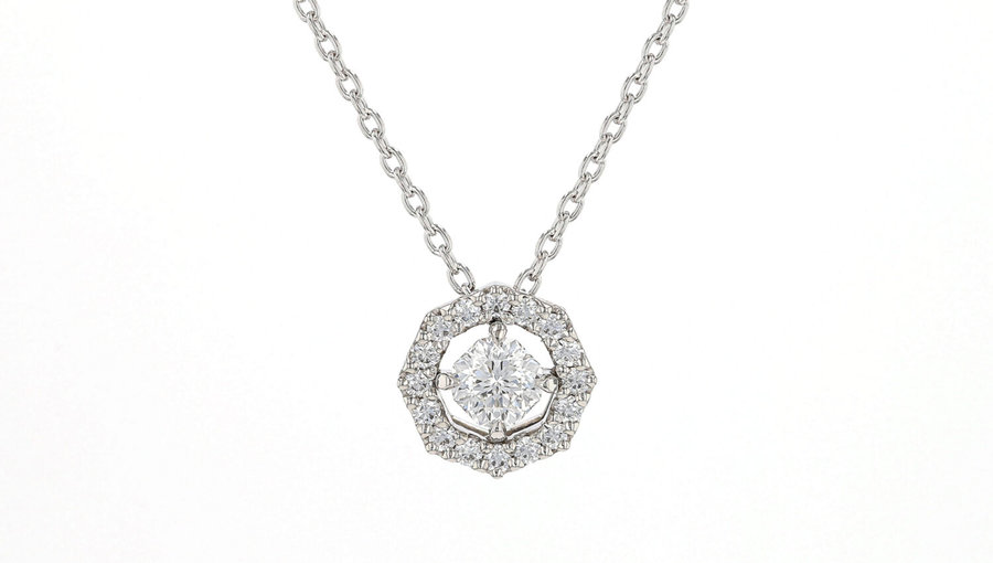 NADIA Polestar117 PTダイヤネックレス 取り巻きQCNDX3006