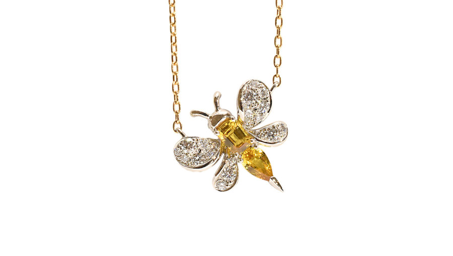 NADIA Petit Trianon Lucky Bee K18PGネックレス MFSPC N1358