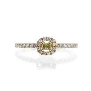 nadia La Ligne K18PGグリーンダイヤリング CRNDX 2143