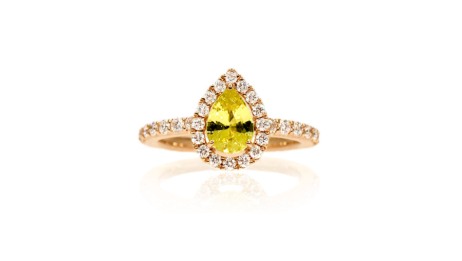 非加熱サファイアリング