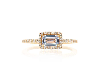 K18PG非加熱サファイアリング