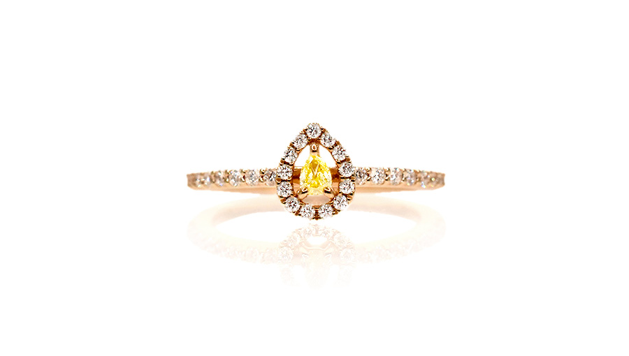 nadia La Ligne K18PGイエローダイヤリング CRNDP 2144