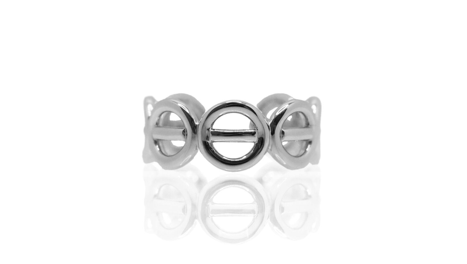 LA SOMA Horseshoe K18WGリング WFRL4029