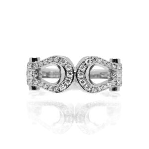 LA SOMA Horseshoe PT950ダイヤリング QDDFR 4001