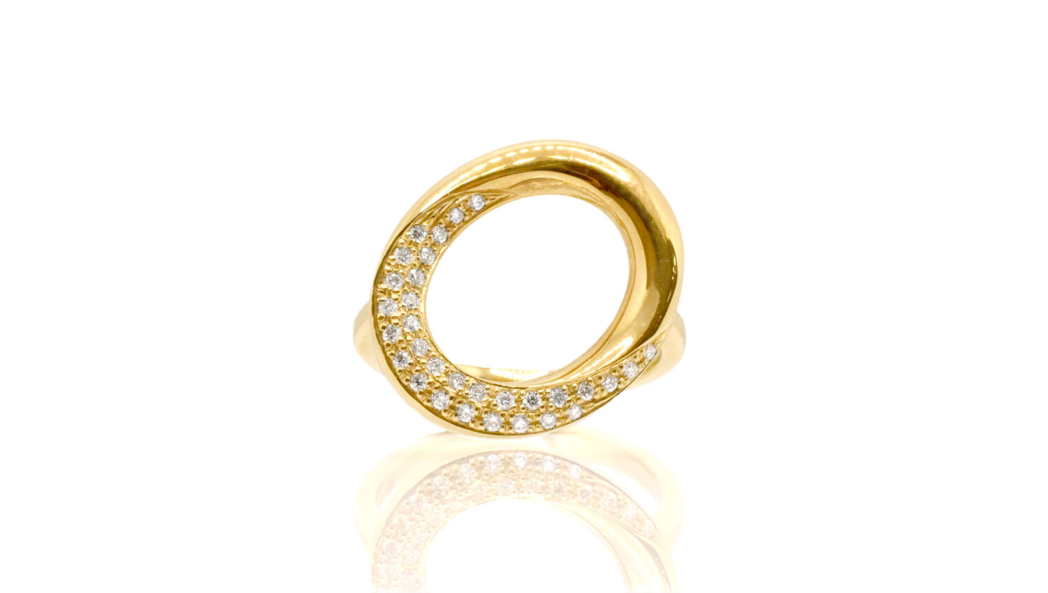 LA SOMA Loop K18YG ダイヤリング GDDFR 4028