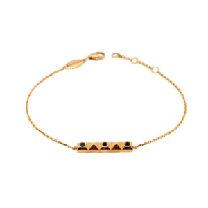 KORLOFF Korlove K18PGブラックダイヤブレスレット NBLKF KLB18