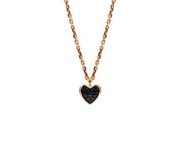 KORLOFF Korlove K18PGブラックダイヤネックレス NNCKF