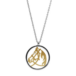 LA SOMA Horseshoe PT/K18YGダイヤネックレス MDDPC Q2002