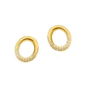 LA SOMA Loop K18YG ダイヤピアス GDDPR 331