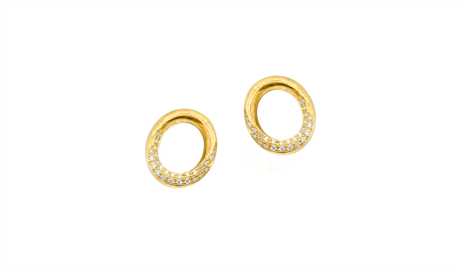 LA SOMA Loop K18YG ダイヤピアス GDDPR 331