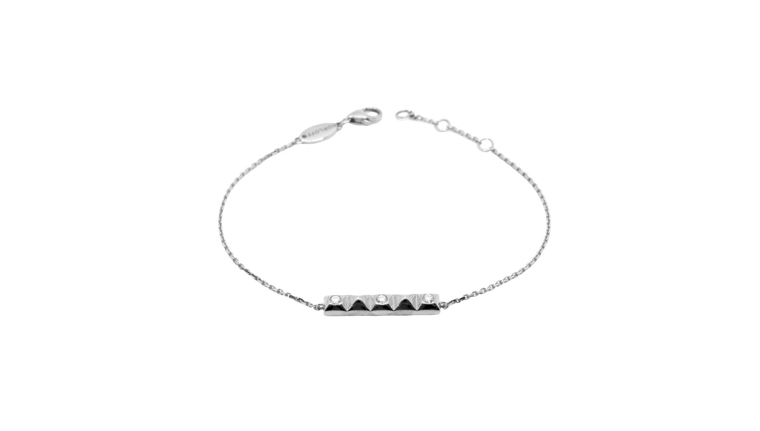 KORLOFF Korlove K18WGブラックダイヤブレスレット WBLKF KL018