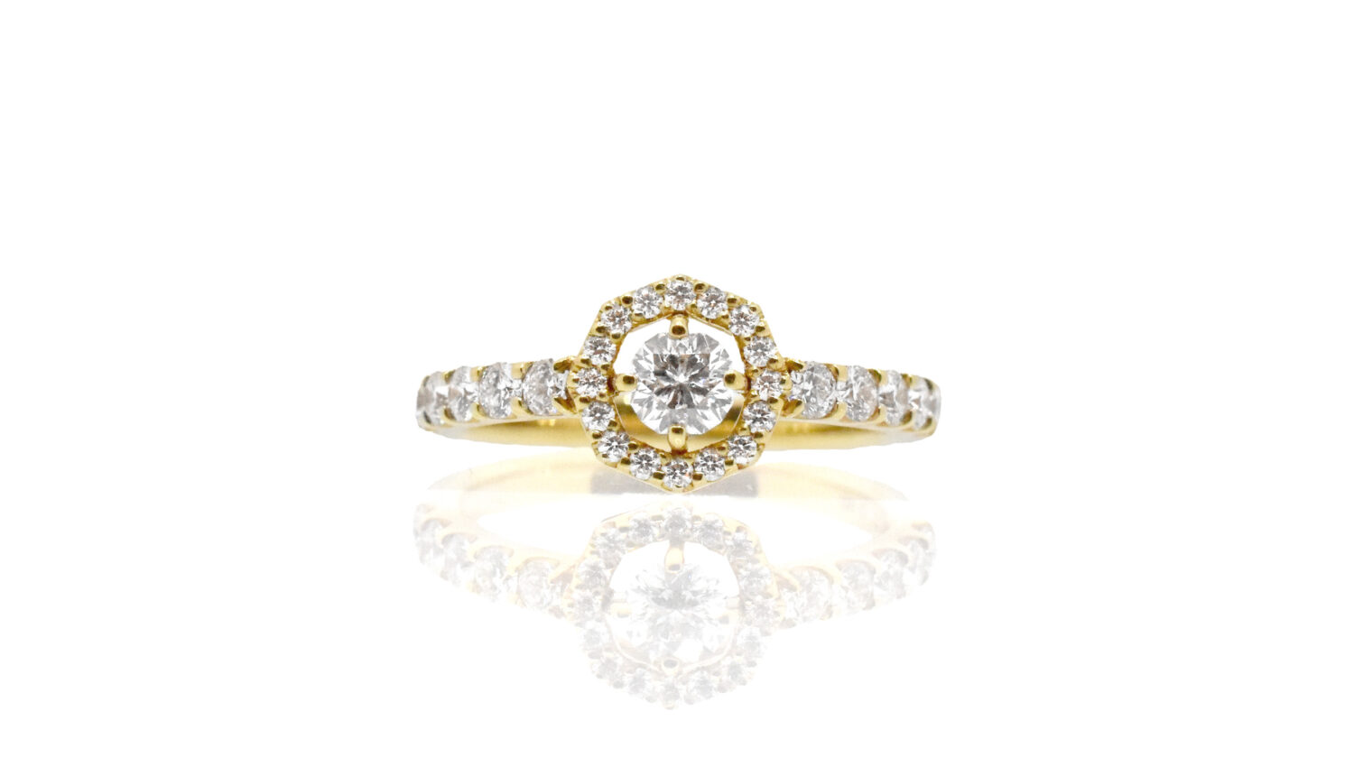 NADIA Polestar117 K18YGダイヤリングGRNDX2002