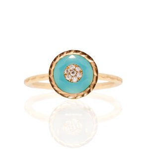 KORLOFF Je Play K18PGブルーアゲートリング NFRKF SP028