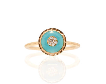 KORLOFF Je Play K18PGブルーアゲートリング NFRKF SP028