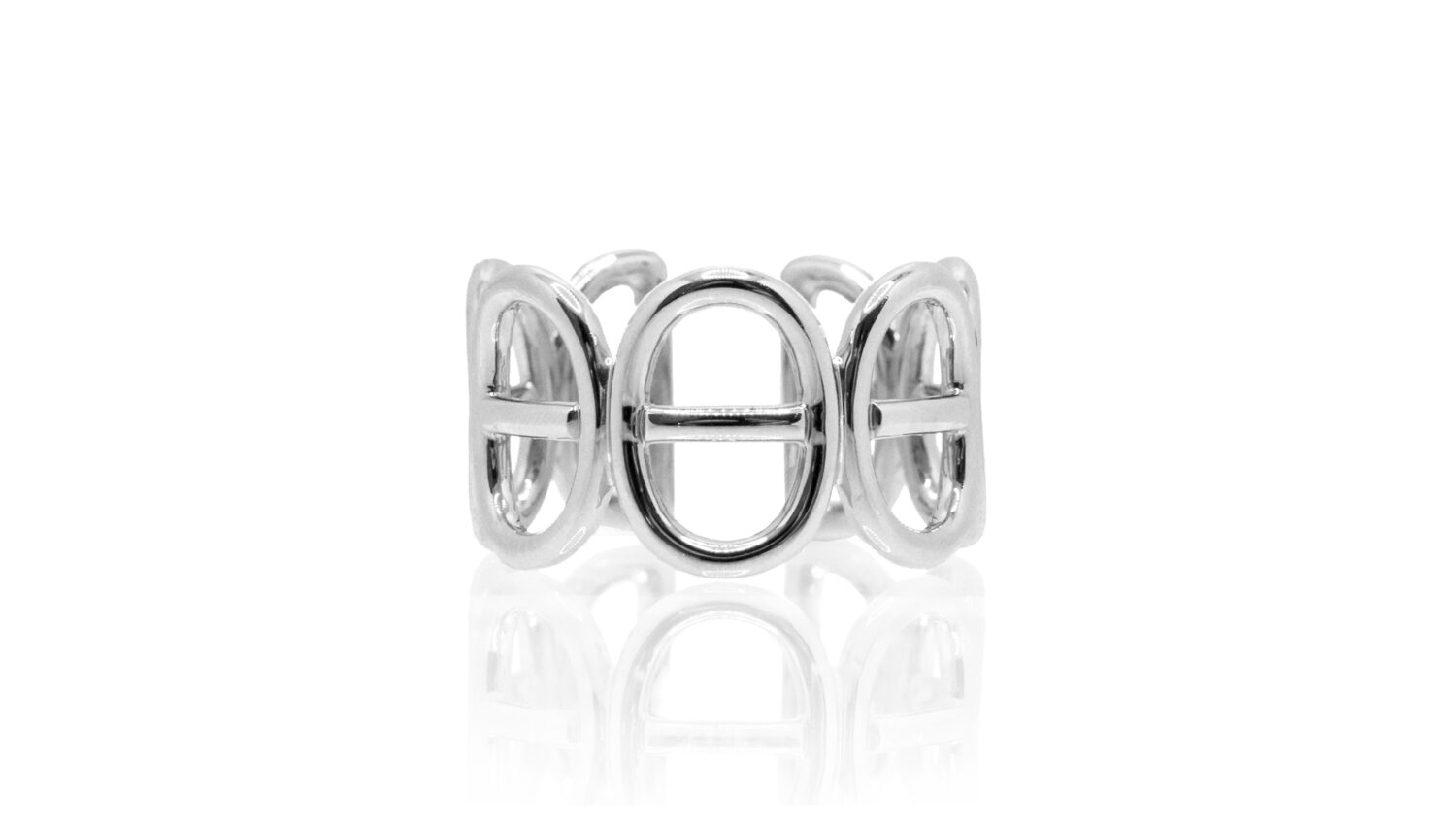 LA SOMA Horseshoe K18WGリング WFRS4030