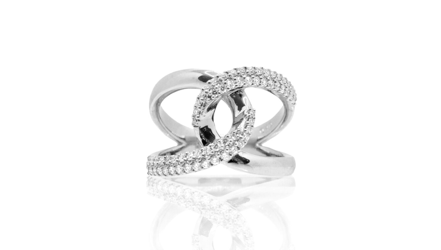 LA SOMA Desert PT950ダイヤリング QDDFR 3989