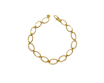 LA SOMA Loop K18YG ダイヤブレスレット GDDBL 1986