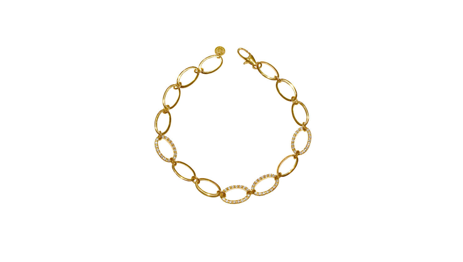 LA SOMA Loop K18YG ダイヤブレスレット GDDBL 1986