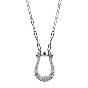 LA SOMA Horseshoe PT950ダイヤネックレス QDDPC1998