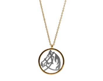 LA SOMA Horseshoe PT/K18YGダイヤネックレス MDDPC G2004