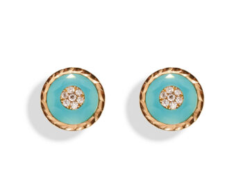 KORLOFF Je Play K18PGブルーアゲートピアス NPRKF SP