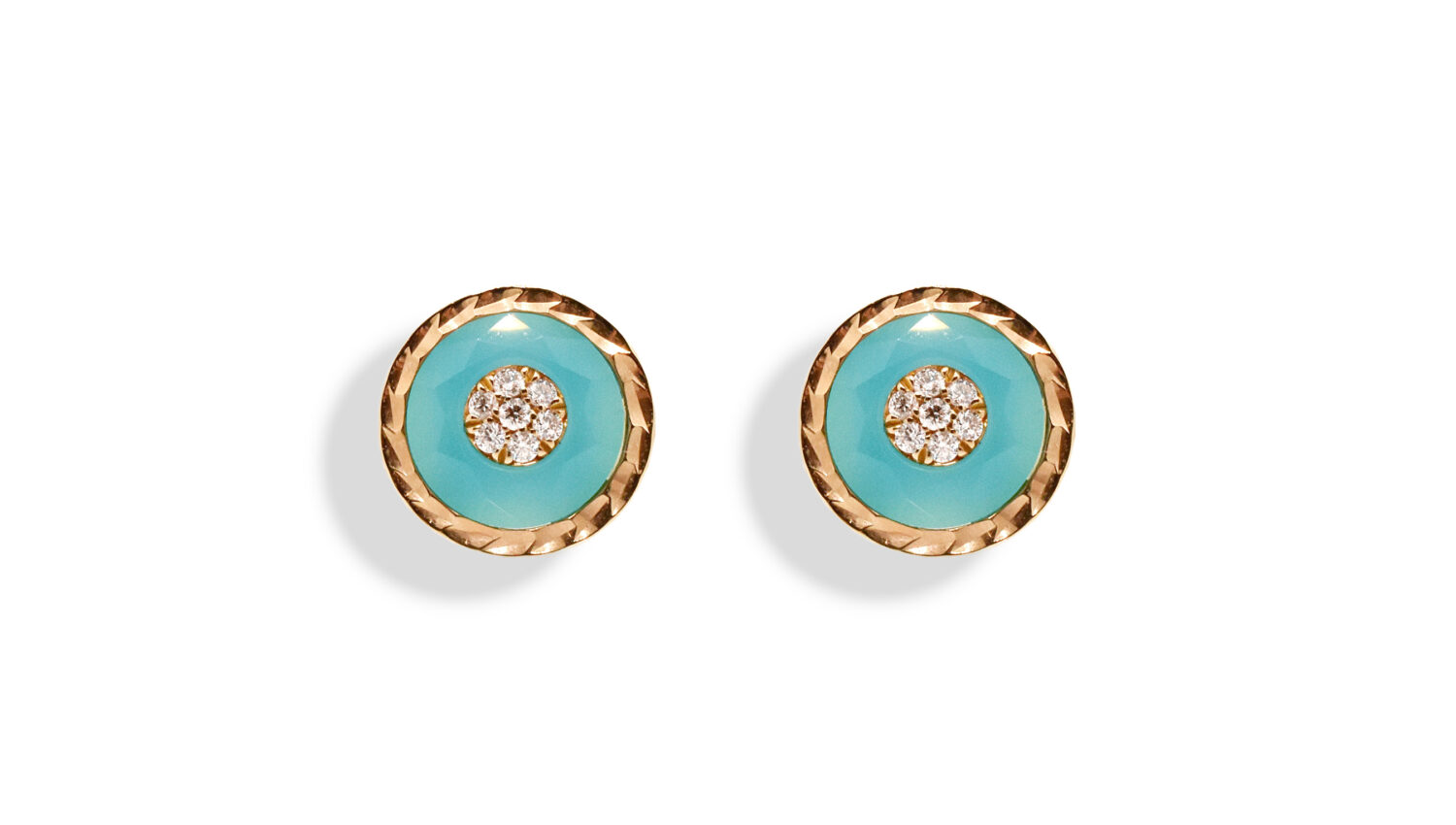 KORLOFF Je Play K18PGブルーアゲートピアス NPRKF SP