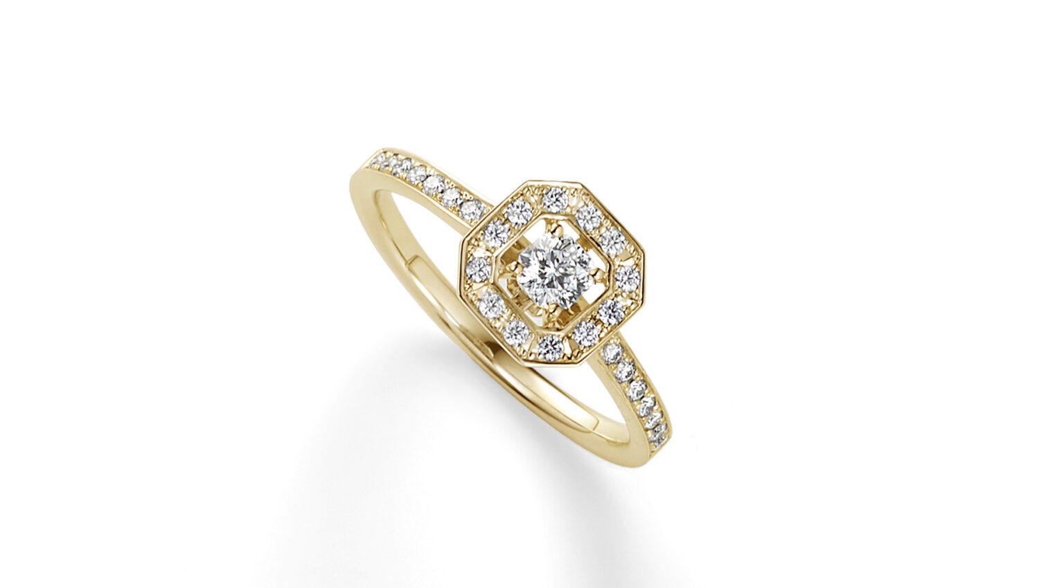 NADIA Holiday Collection　Polestar117　K18YGダイヤリング GRNDX2192