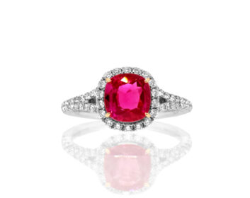 NADIA Lʼatelier PT950ルビーリング