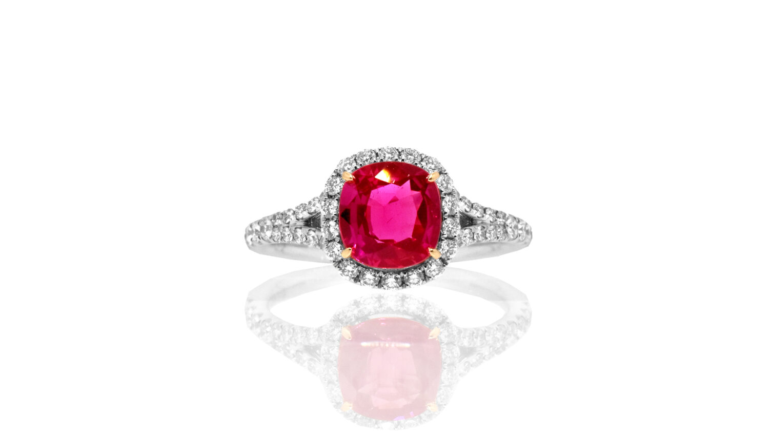 NADIA Lʼatelier PT950ルビーリング