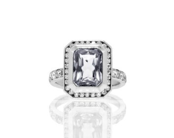 NADIA Lʼatelier PT950サファイアリングQFSAR N1375