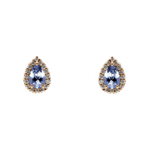 K18PG非加熱サファイアピアス〈La Ligne／NADIA〉CFSPR N1099 A002