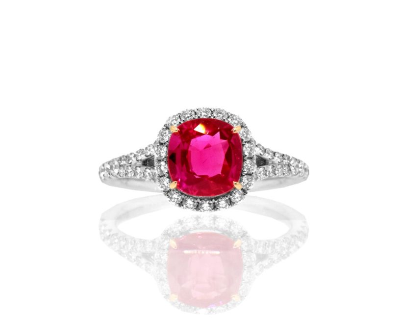 NADIA Lʼatelier PT950ルビーリング