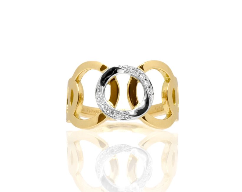 K18YG-サークルダイヤリング　202604新作