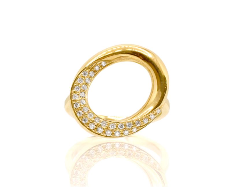 LA SOMA Loop K18YG ダイヤリング GDDFR 4028