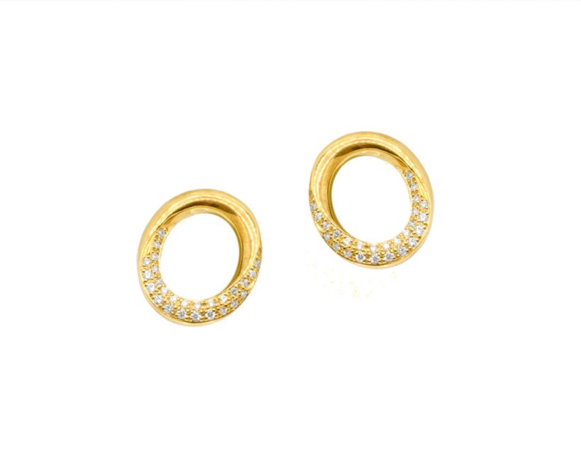 LA SOMA Loop K18YG ダイヤピアス GDDPR 331