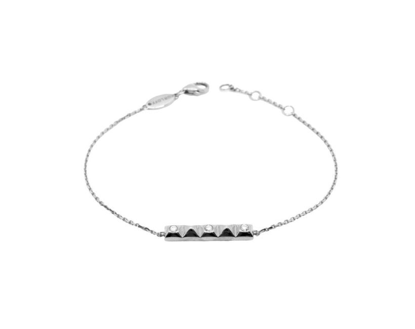 KORLOFF Korlove K18WGブラックダイヤブレスレット WBLKF KL018