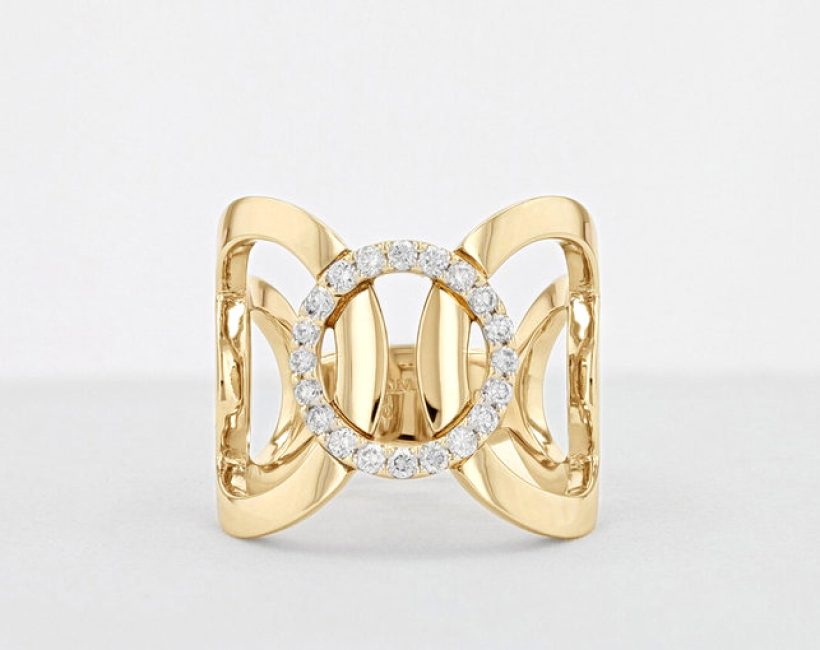 LA SOMA Circle PT/K18YGリング MDDFR Y3908