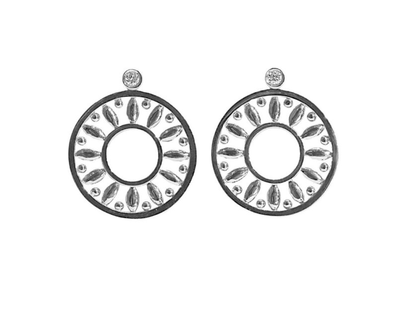 LA SOMA Marguerite PT950 ダイヤピアス QDDPR329