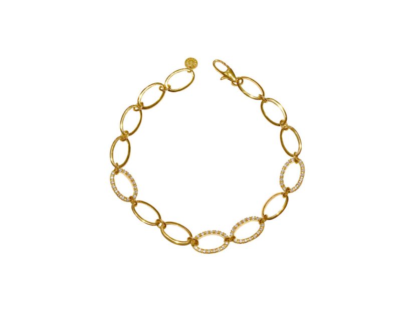 LA SOMA Loop K18YG ダイヤブレスレット GDDBL 1986