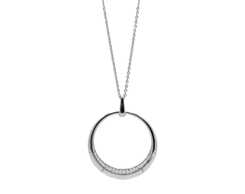 LA SOMA Circle PT950ダイヤネックレス QDDPC 1994
